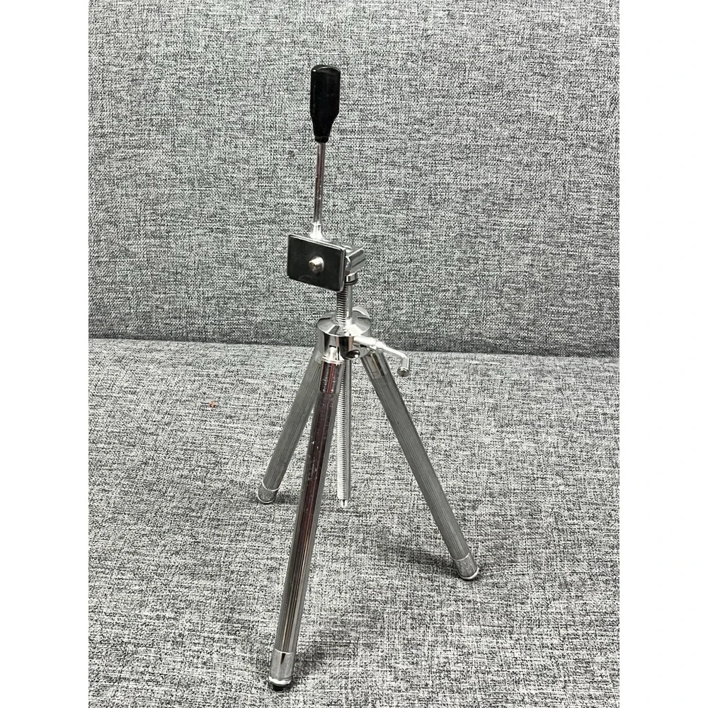 Vintage SUNSET Tabletop Telescoping Chrome Tripod With Case Japan 11